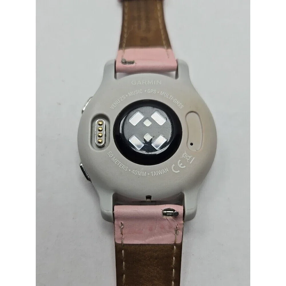 Garmin Venu 2S Smartwatch 40mm GPS Music Multi GNSS AMOLED Silver W/ Charger